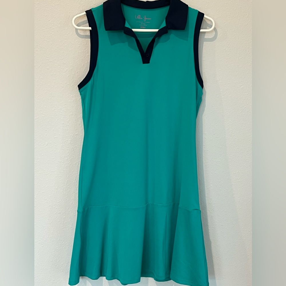 NWOTs Lillie Green Womans  Green Golf/Tennis Ruffle Hem Sleeveless Dress…